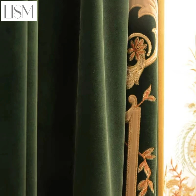 Home Textiles Luxury Curtains - Европейские роскошные шторы для гостиной, столовой,