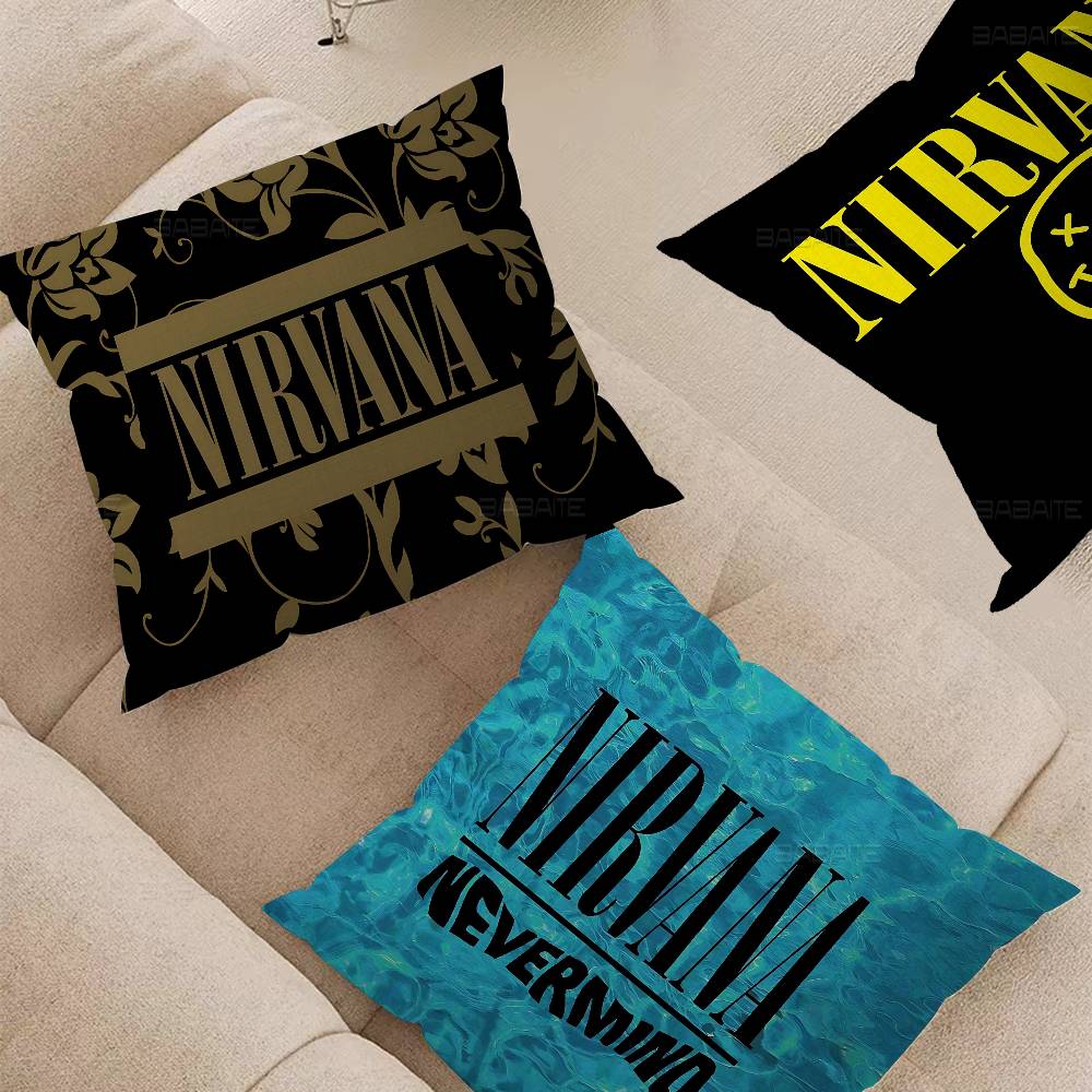 Hot Home Of Textiles - Чехол для подушки Band Hot N-Nirvanas,