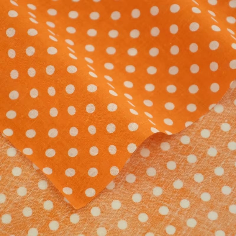 Белая оранжевая хлопковая ткан – обзор и цена Home Textiles Fabric