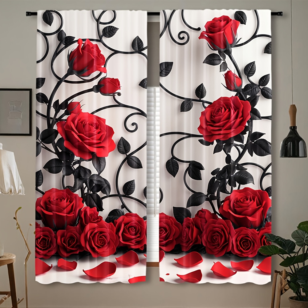 Роскошные шторы с цветочным уз – обзор и цена Home Textiles Luxury Curtains