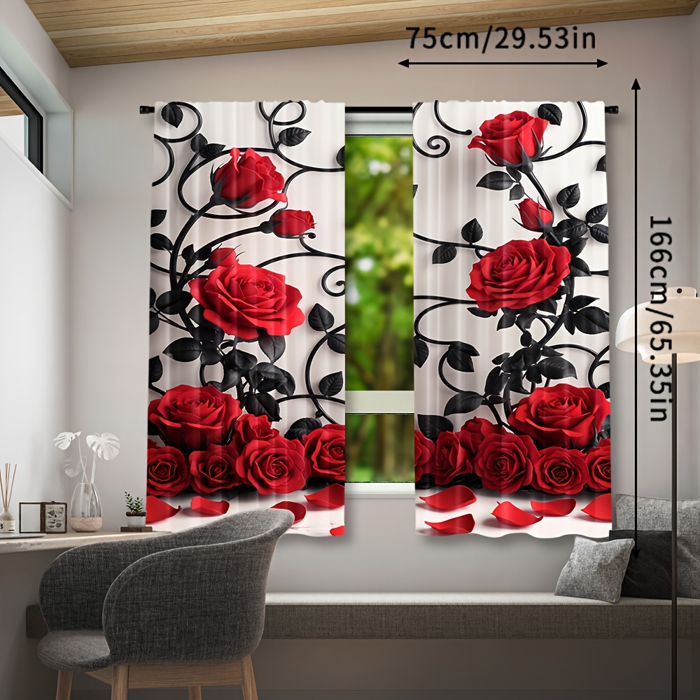 Роскошные шторы с цветочным уз – обзор и цена Home Textiles Luxury Curtains