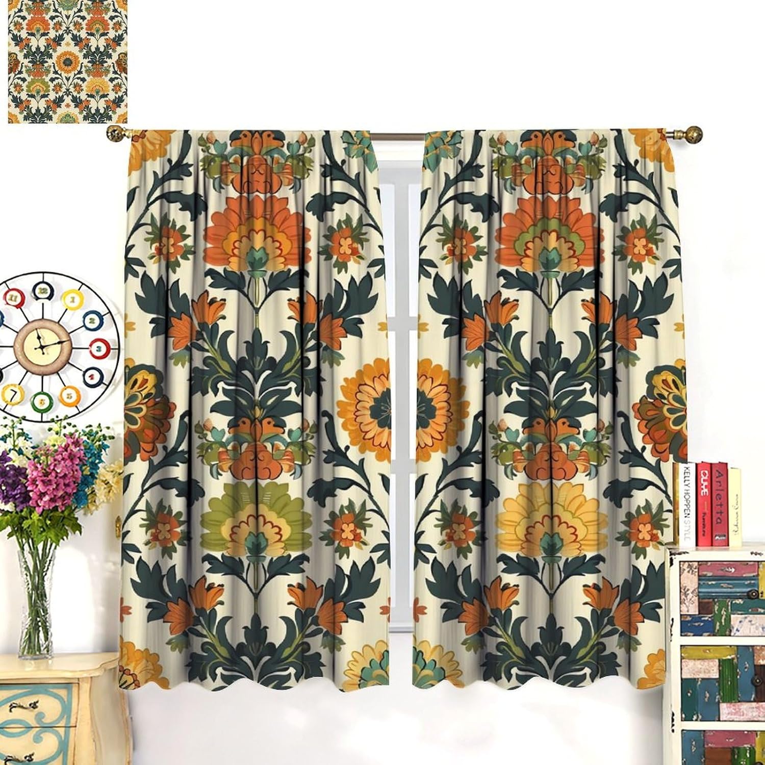 Роскошные шторы с цветочным пр – обзор и цена Home Textiles Luxury Curtains